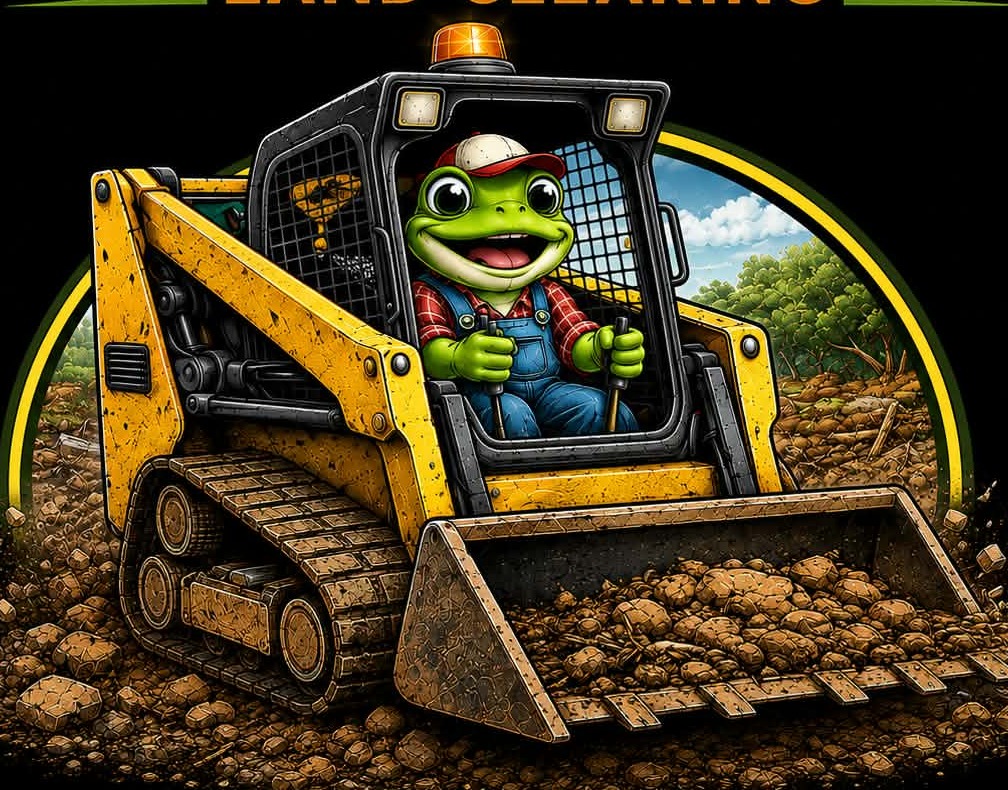 BoomFroggie frog operating land clearing equipment